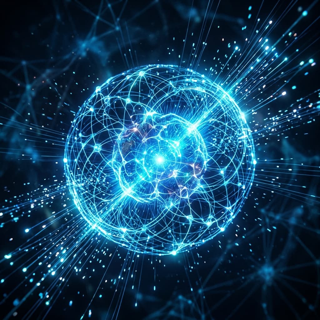 Futuristic AI communication node